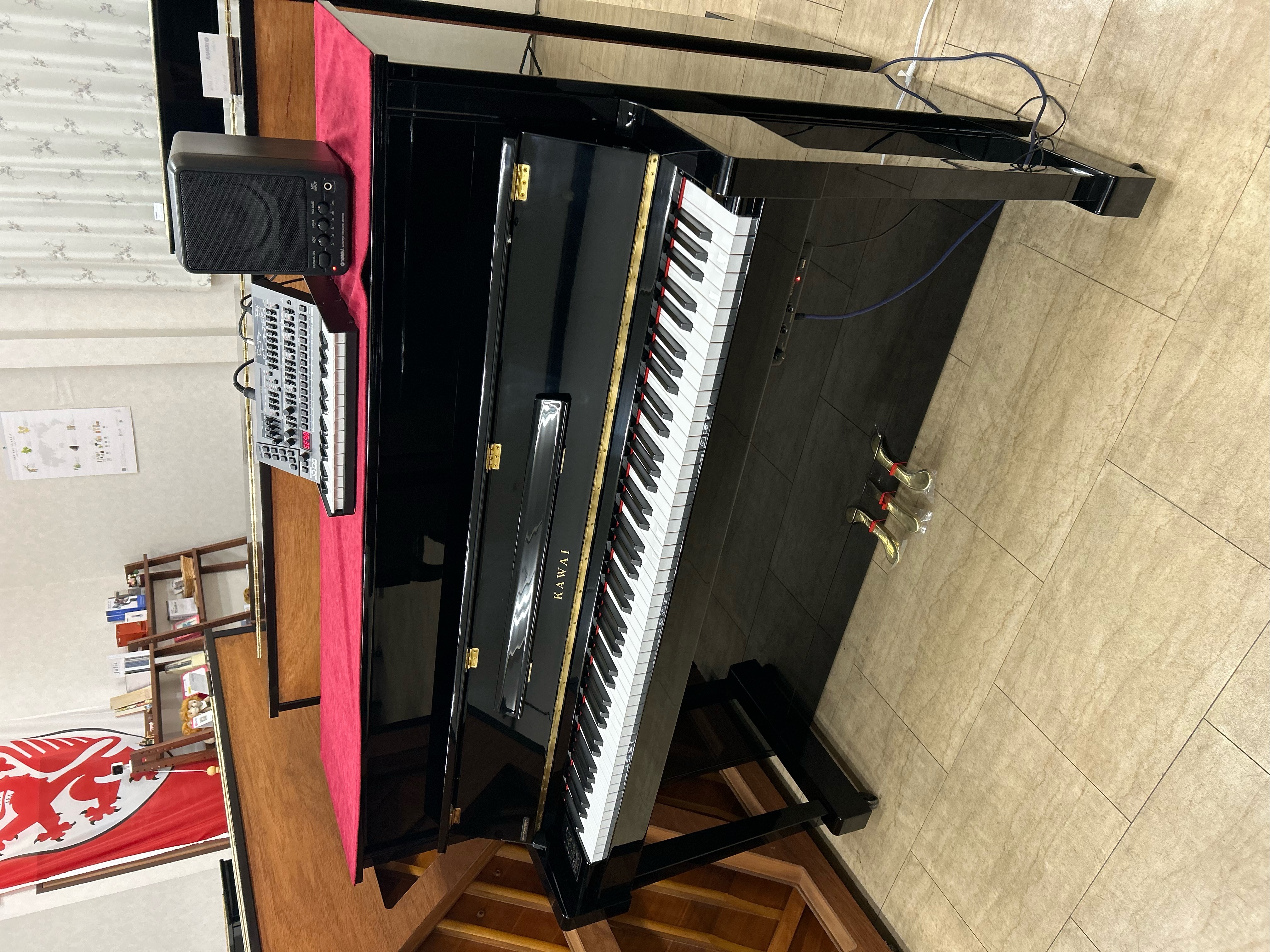 KAWAI K18-AT（カワイ純正消音ユニット「エニィタイム」付き）